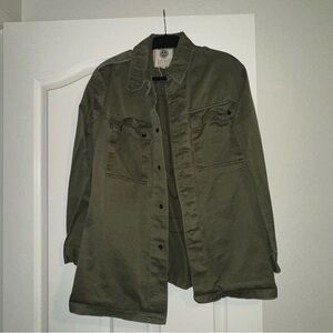Olive Green Military Style Jacket